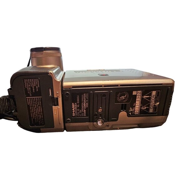 Sharp VL-E680 ViewCam 8 DIS LCD Digital Zoom Camcorder Cord Strap UNTESTED - Picture 14 of 16